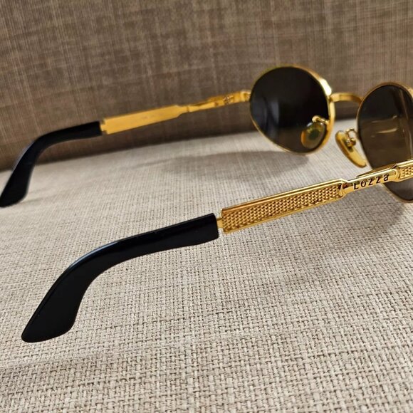 Lozza Women Vintage Sunglasses Gold Tone Frame Eye Wear Made in Italy - Picture 7 of 14